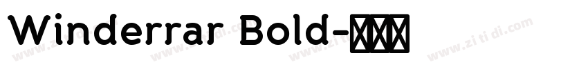 Winderrar Bold字体转换